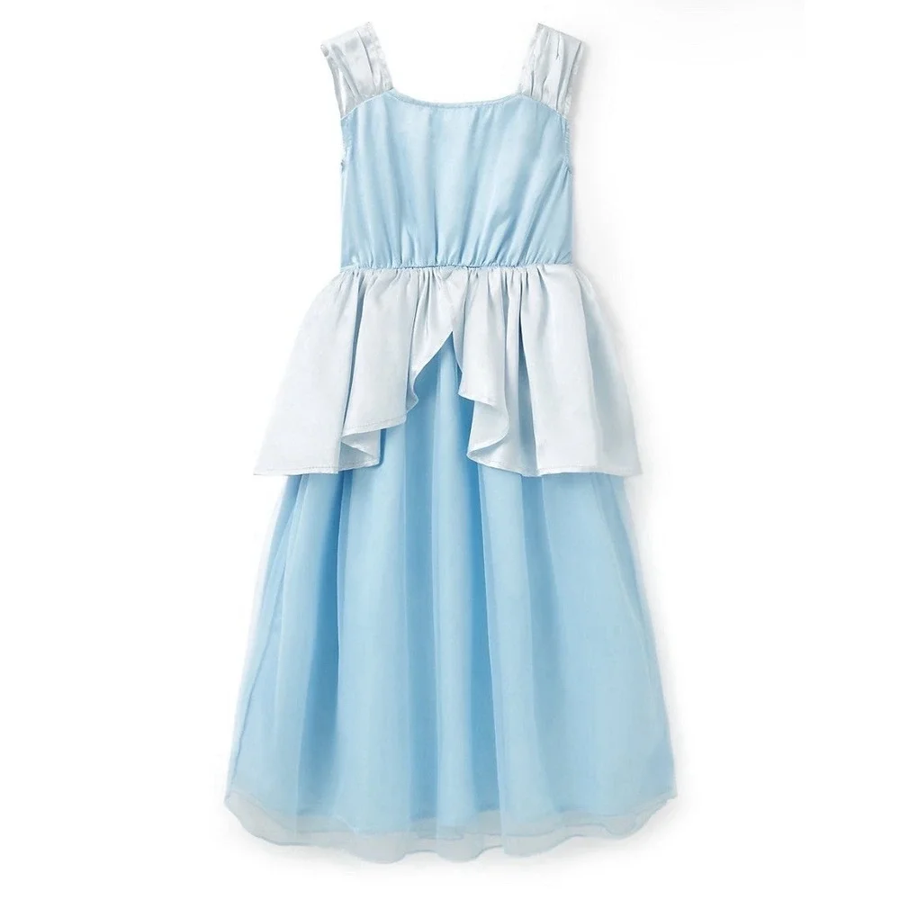 Disney Store Cinderella Princess Dress   Deluxe Nightgown Costume Girls 9/10 New